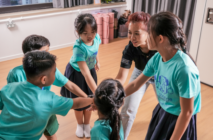One of the activity in Changemakers where students and teachers are cheering for each other.